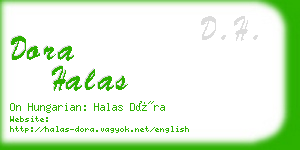 dora halas business card